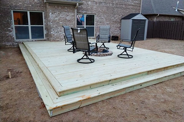Repair Masterz Deck Build with Fire Pit.