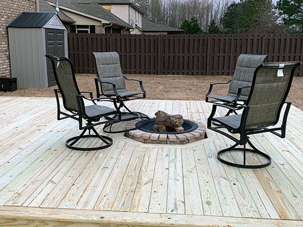 Repair Masterz Deck Build with Fire Pit